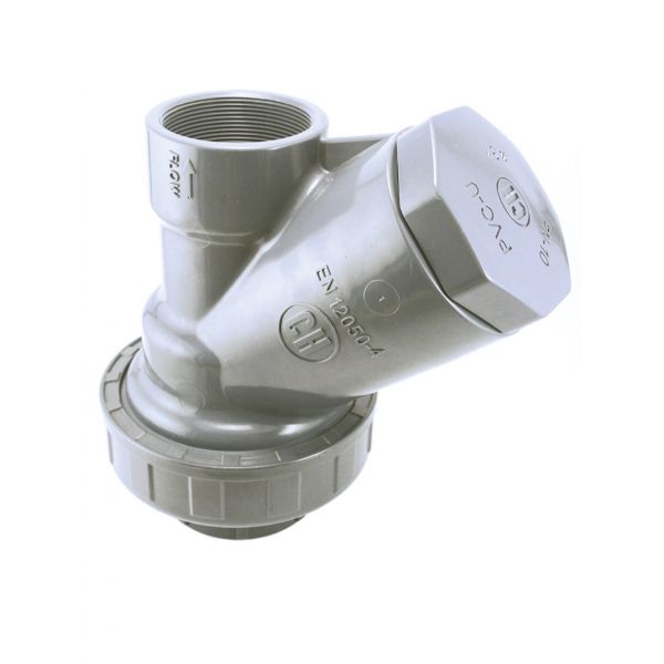 CHECK VALVE "Y" WITH PVC PVC BALL - O RINGS EPDM THREAD PVC-U