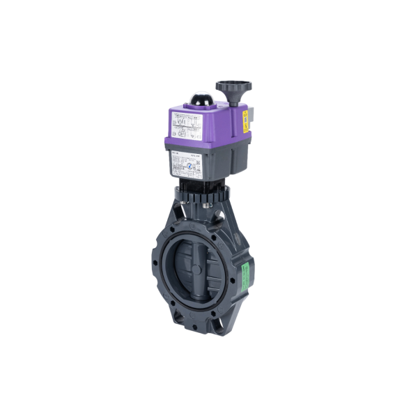BUTTERFLY VALVE WAFER - EPDM O'RINGS ELECTRICAL ACTUATOR 24-240 vac/vdc
