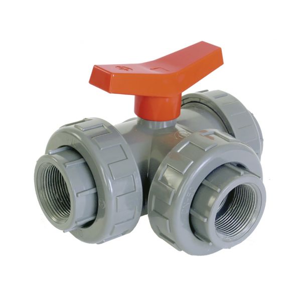 3 WAY BALL VALVE "L" THREAD FPM